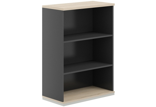 Стеллаж 3 уровня Фламинго, цвет антрацит + акация
