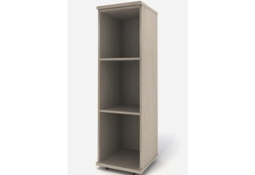 Стеллаж средний узкий, цвет дуб молочный