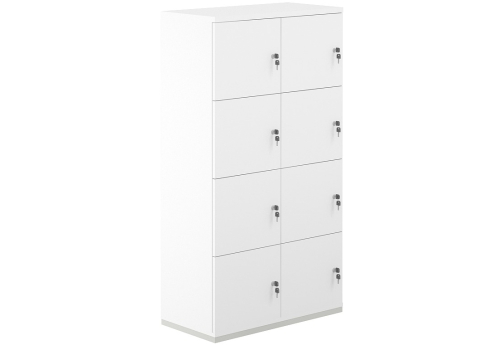 Локер 8 ячеек Фламинго, цвет белый