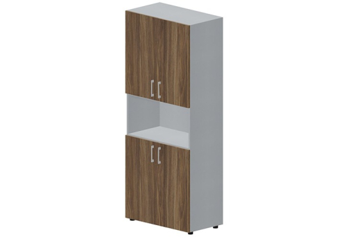 Шкаф высокий с нишей Киви, цвет орех