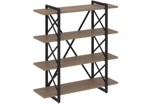 Стеллаж Европа, цвет дуб аризона + черный