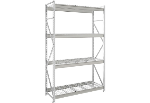 Стеллаж с сетчатыми полками СФ1203, цвет серый