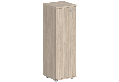 Шкаф средний с задней стенкой ЛДСП левый Индиго Вуд, цвет дуб светлый