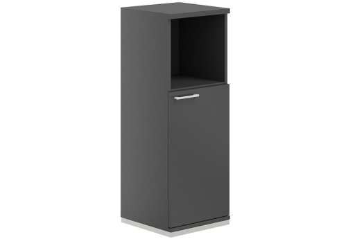 Шкаф правый 3 уровня с нишей Фламинго, цвет антрацит