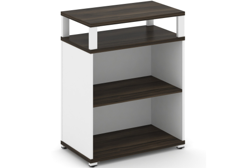 Стеллаж опорный/приставной с верхним горизонтом Динен, цвет дуб мали-белый