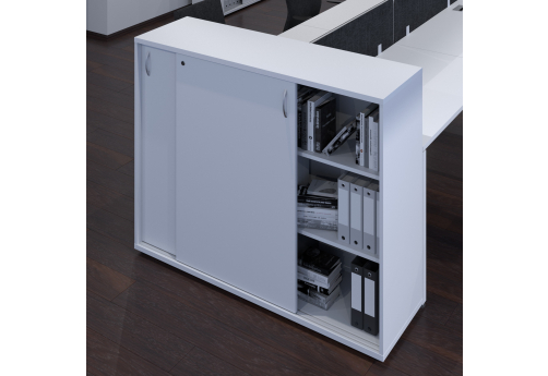 Шкаф-купе с топом и замком Брента, цвет белый