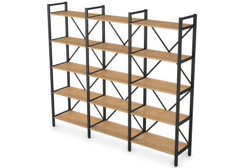 Стеллаж тройной, цвет романо