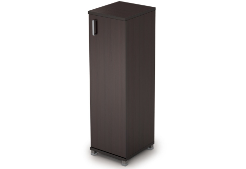 Шкаф средний узкий закрытый, цвет венге