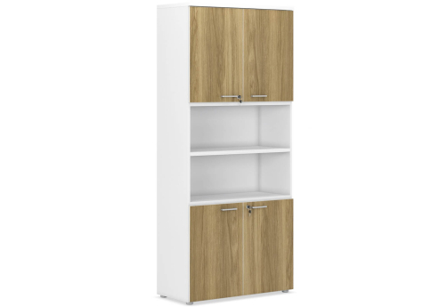 Шкаф высокий полуоткрытый Алмонд, цвет дуб