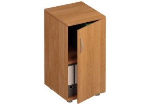 Шкаф для документов низкий узкий закрытый Тарли, цвет ольха