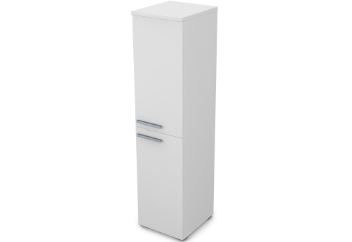 Пенал средний закрытый (2 двери) Платинум Персонал, цвет белый премиум