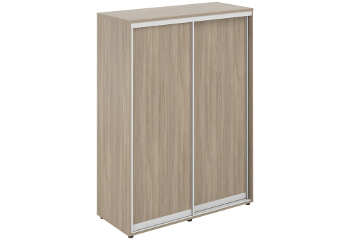 Шкаф-купе высокий 2 штанги с задней стенкой ЛДСП Индиго Вуд, цвет темный дуб