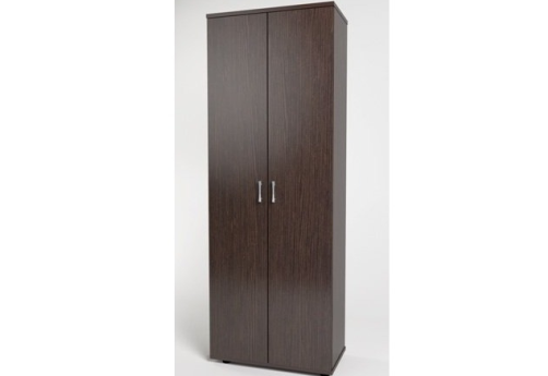 Шкаф высокий широкий закрытый, цвет венге