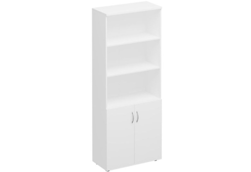 Шкаф для документов полузакрытый Прайм, цвет белый
