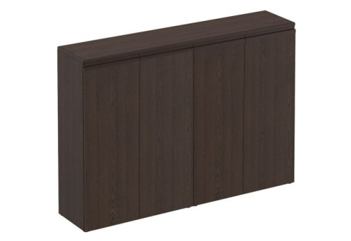 Шкаф для документов средний закрытый Фиеста, цвет дуб черный