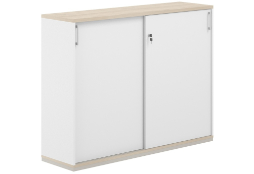 Шкаф-купе 3 уровня Фламинго, цвет белый + акация