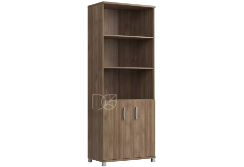 Шкаф открытый высокий, цвет шамони темный