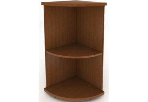 Стеллаж низкий угловой, цвет орех