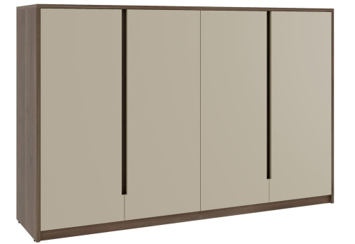 Шкаф средний Модесто, цвет орех дижон + бежевый