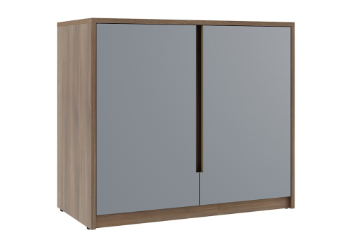 Креденция Модесто, цвет дуб капучино + серый