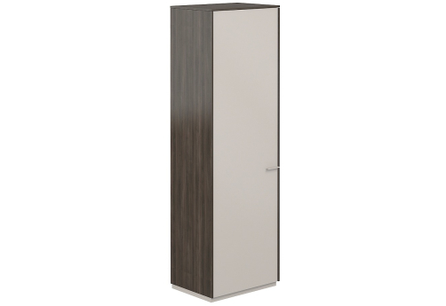 Шкаф для одежды 1 дверь Дания, цвет брэнсон трюфель + серый камень