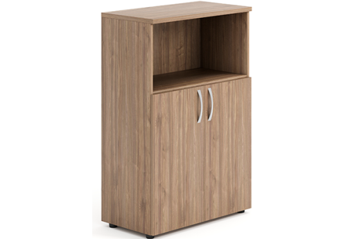 Шкаф средний широкий 1 открытая полка Мотиви, цвет орех