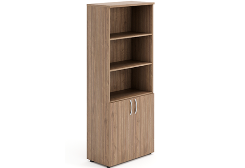 Шкаф высокий широкий (3 открытые полки) Мотиви, цвет орех