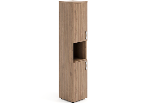 Шкаф высокий узкий левый (с нишей) Мотиви, цвет орех