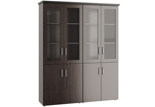 Шкаф для бумаг 4 створки Агат, цвет венге