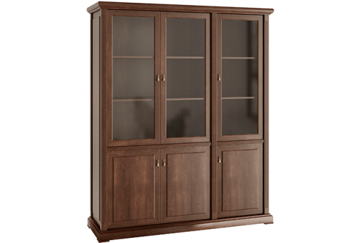 Шкаф для бумаг 3 створки правый Ричард, цвет дуб шоколад