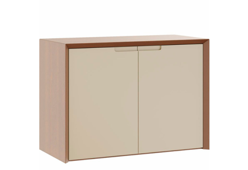 Креденция Невада, цвет дуб капучино + бежевый