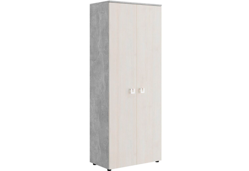 Шкаф для бумаг закрытый Челси, цвет дуб шамони светлый + бетон светлый