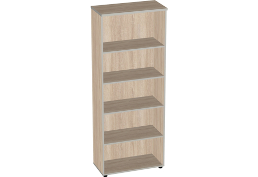 Стеллаж широкий высокий Валенсия, цвет дуб сонома