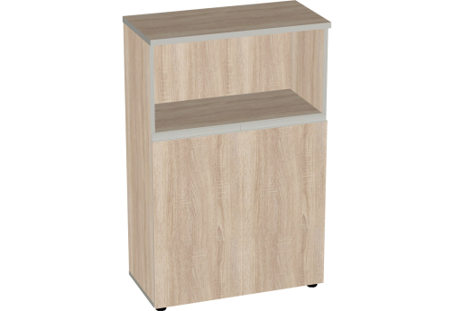 Шкаф широкий средний (1 открытая полка) Валенсия, цвет дуб сонома