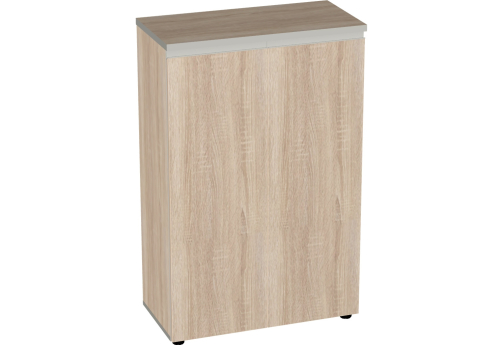 Шкаф широкий средний закрытый Валенсия, цвет дуб сонома