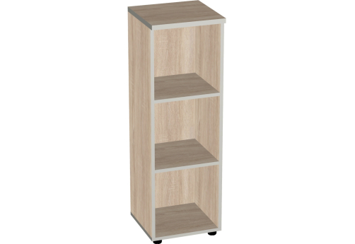 Стеллаж узкий средний Валенсия, цвет дуб сонома
