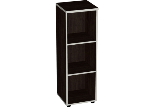 Стеллаж узкий средний Валенсия, цвет венге