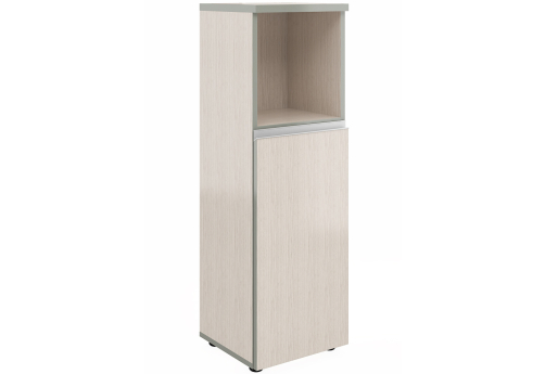 Шкаф узкий средний (1 открытая полка) Валенсия, цвет сосна карелия