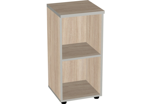 Стеллаж узкий низкий Валенсия, цвет дуб сонома