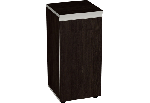 Шкаф узкий низкий закрытый Валенсия, цвет венге