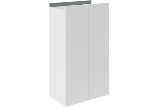 Шкаф средний Беллони, цвет эвкалипт + белый