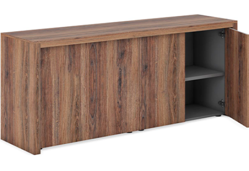 Два низких шкафа Темарин, цвет орех грецкий