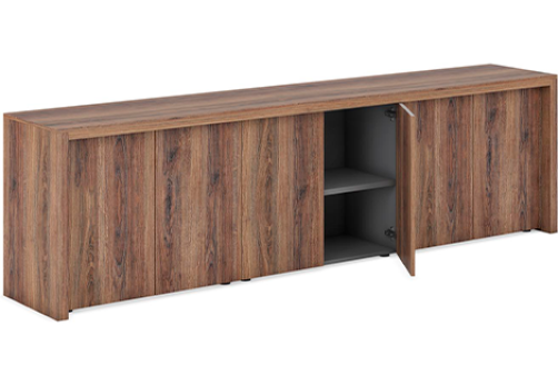 Три низких шкафа Темарин, цвет орех грецкий