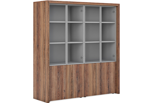 Два шкафа комбинированных Темарин, цвет орех грецкий