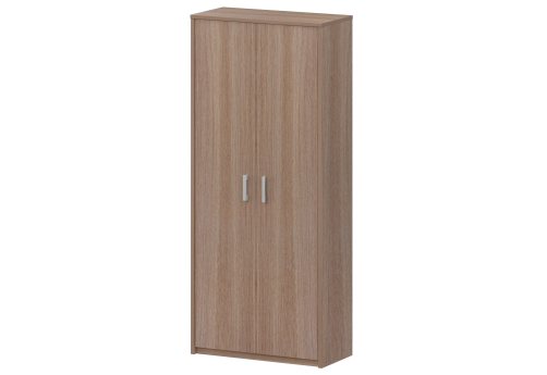 Стеллаж закрытый Аксима, цвет темный шимо