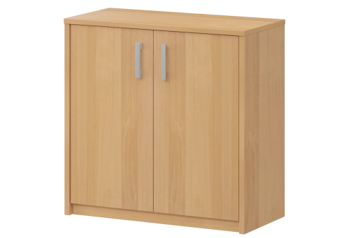 Стеллаж низкий закрытый Аксима, цвет ольха