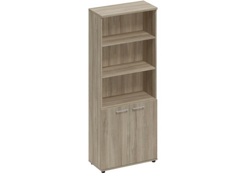 Шкаф высокий широкий (3 открытые полки) Авилла, цвет вяз либерти