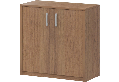 Стеллаж низкий закрытый Аксима, цвет орех гварнери