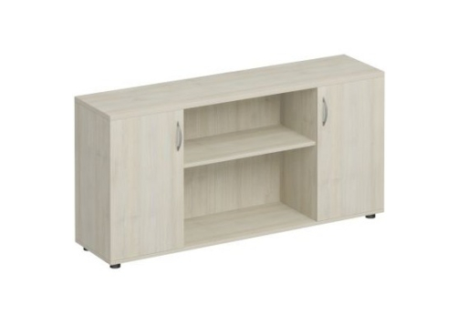 Шкаф комбинированный низкий Прайм, цвет шамони светлый