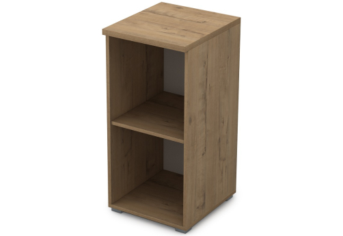 Пенал низкий открытый Платинум Персонал, цвет тиковое дерево